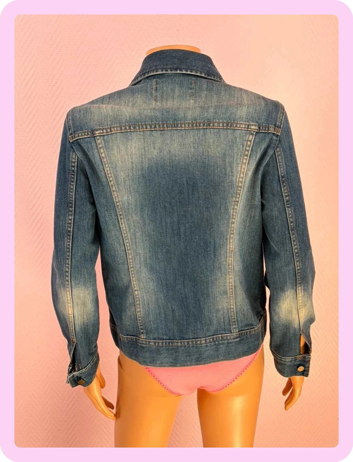 Chaqueta de mezclilla asuaverde talla 40 poco usada – photo 4